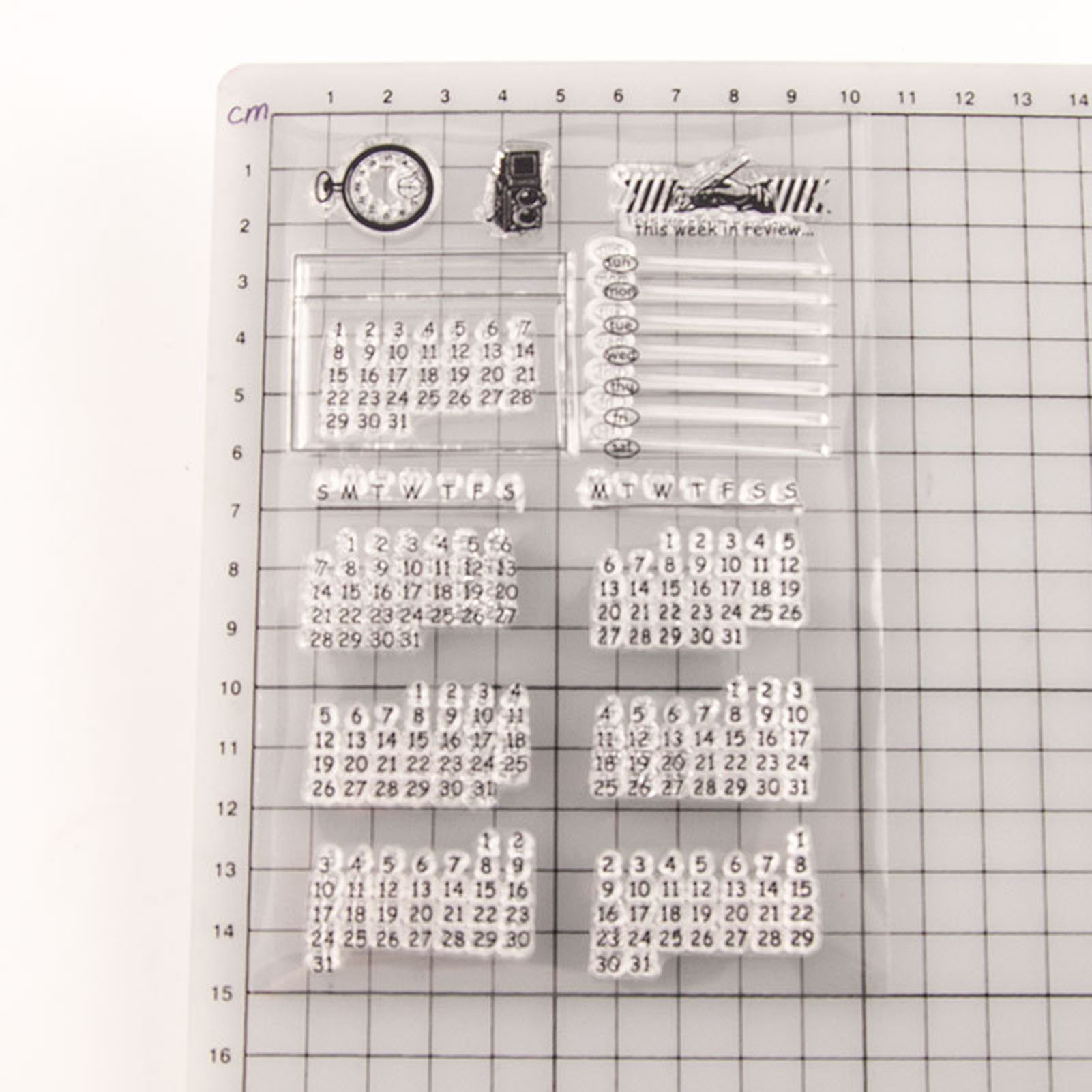 Bcloud Clear Stamp DIY Exquisite TPR Practical Perpetual Calendar